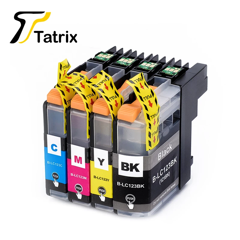 4PK LC123 BK/C/M/Y Compatible Ink Cartridge With Chip For Brother MFC-J4410DW/MFC-J4510DW/MFC-J4610DW/MFC-J4710DW/MFC-J2510
4PK LC123 BK/C/M/Y Compatible Ink Cartridge With Chip For Brother MFC-J4410DW/MFC-J4510DW/MFC-J4610DW/MFC-J4710DW/MFC-J2510