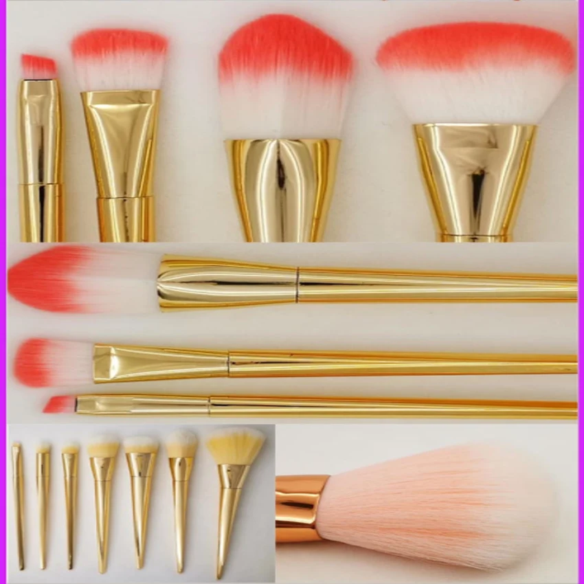 

7pcs Makeup Brushes Set Eyeshadow Eyeliner Blush Blending Contour Foundation Cosmetic Beauty Make Up Brush Tools Kit