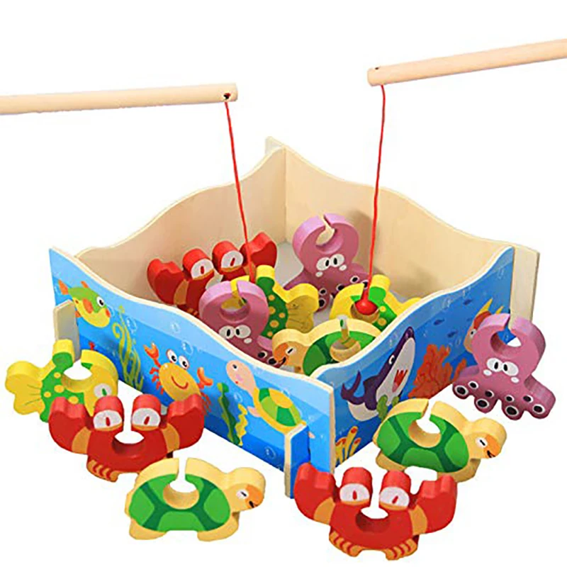 Montessori Educational Wooden Toys Wooden Fishing Parent-child interactive Toys Game Kids 3D Fish Toy Gift For Kids
Montessori Educational Wooden Toys Wooden Fishing Parent-child interactive Toys Game Kids 3D Fish Toy Gift For Kids