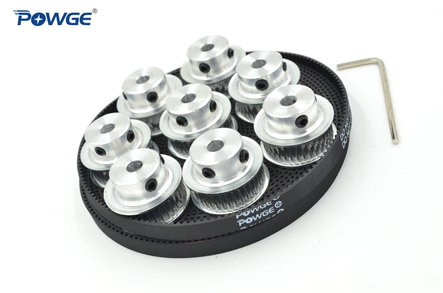 POWGE 8pcs 36 teeth GT2 Timing Pulley Bore 5mm 6.35mm 8mm + 5Meters width 9mm GT2 open Synchronous Belt 2GT pulley 36Teeth 36T
POWGE 8pcs 36 teeth GT2 Timing Pulley Bore 5mm 6.35mm 8mm + 5Meters width 9mm GT2 open Synchronous Belt 2GT pulley 36Teeth 36T