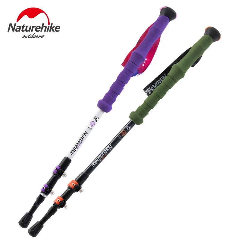 NatureHike 3 шарнира Сверхлегкий складной телескопические палки портативный