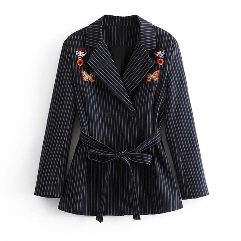 YNZZU Embroidery Striped Elegant Blazer Women 2019 Spring Slim Mid-Long Double Breasted Women Blazers and Jackets Sashes YO769
YNZZU Embroidery Striped Elegant Blazer Women 2019 Spring Slim Mid-Long Double Breasted Women Blazers and Jackets Sashes YO769