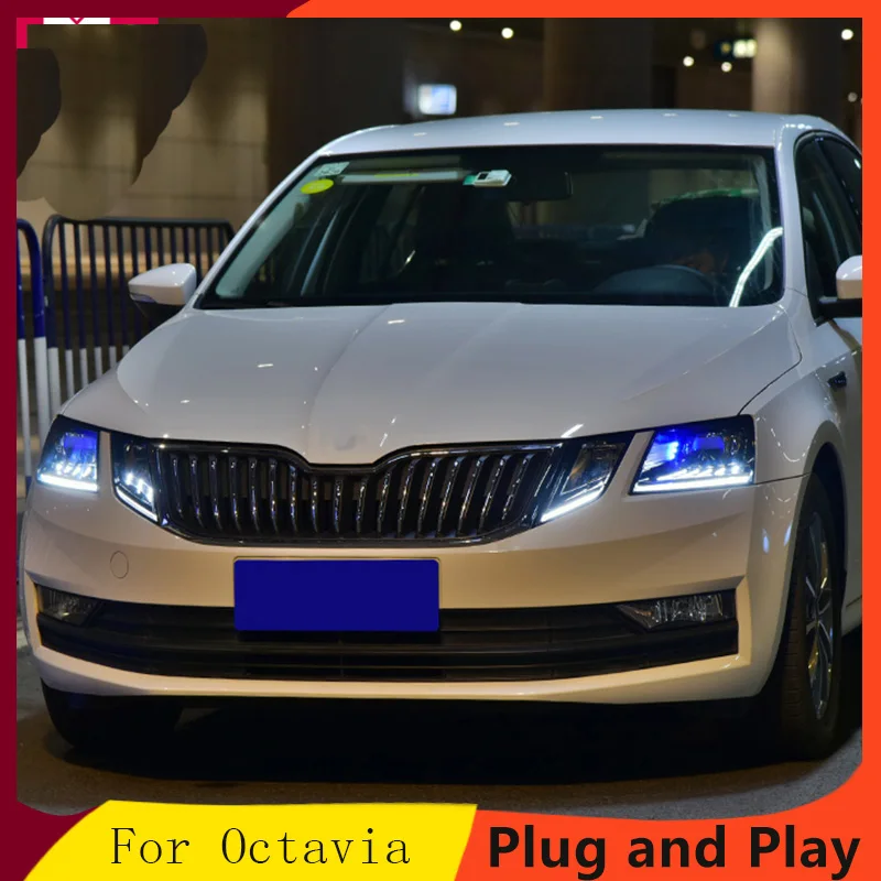KOWELL Car Styling Head Lamp for Skoda 2018 Octavia Headlights LED Headlight DRL Bi-Xenon Lens Automobile Accessories
KOWELL Car Styling Head Lamp for Skoda 2018 Octavia Headlights LED Headlight DRL Bi-Xenon Lens Automobile Accessories