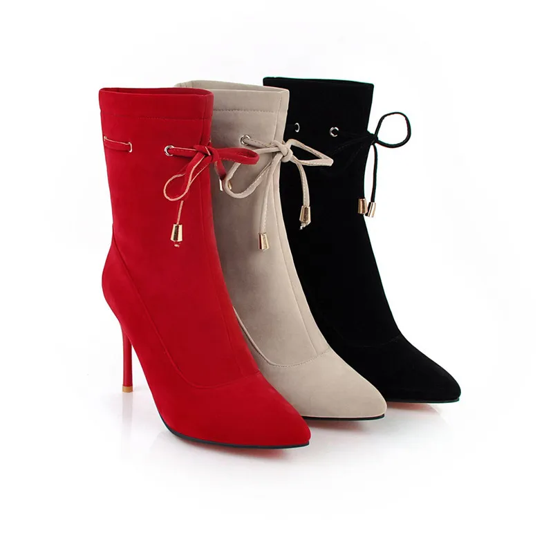 MORAZORA 2020 red newest ankle boots for women pointed toe autumn winter boots sexy thin high heels boots popular prom shoes
MORAZORA 2020 red newest ankle boots for women pointed toe autumn winter boots sexy thin high heels boots popular prom shoes