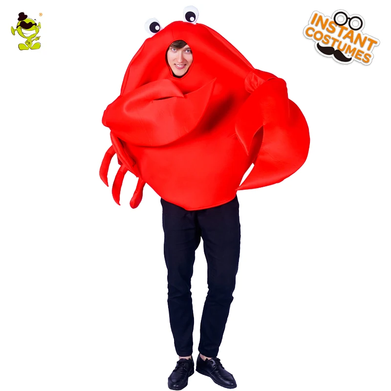Men's Red Crab Mascot Costume Cosplay Carnival Party Red Jumpsuit For Adult Men Role Play Crab Costumes 
Men's Red Crab Mascot Costume Cosplay Carnival Party Red Jumpsuit For Adult Men Role Play Crab Costumes