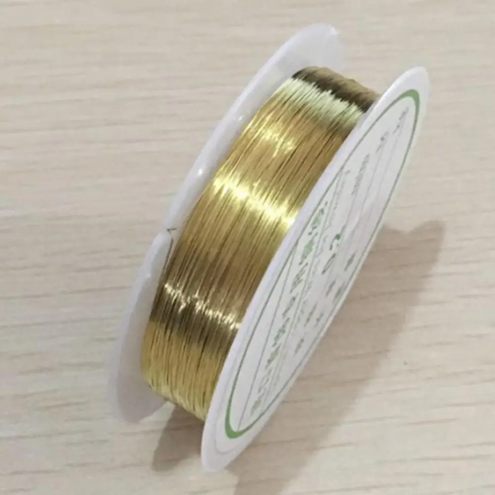 New 0.2/0.3/0.4/0.5/0.6/0.8/1mm 1 Roll Alloy Cord Silver Gold Color Craft Beads Rope Copper Wires Beading Wire
New 0.2/0.3/0.4/0.5/0.6/0.8/1mm 1 Roll Alloy Cord Silver Gold Color Craft Beads Rope Copper Wires Beading Wire