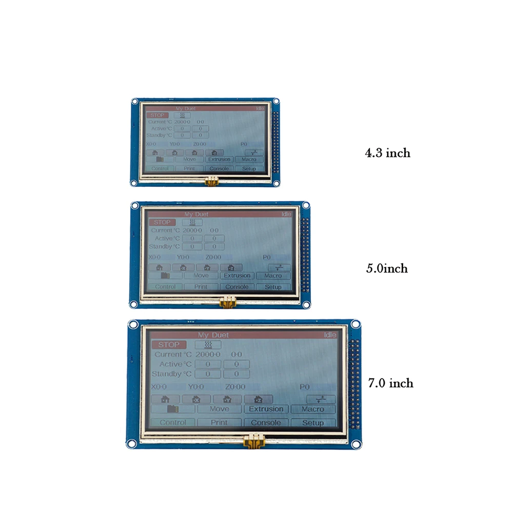 Cloned Duet 2 Maestro Advanced 32bit Motherboard With 4.3" 5" 7" PanelDue Touch Screen Controller For 3D Printer CNC Machine
Cloned Duet 2 Maestro Advanced 32bit Motherboard With 4.3" 5" 7" PanelDue Touch Screen Controller For 3D Printer CNC Machine