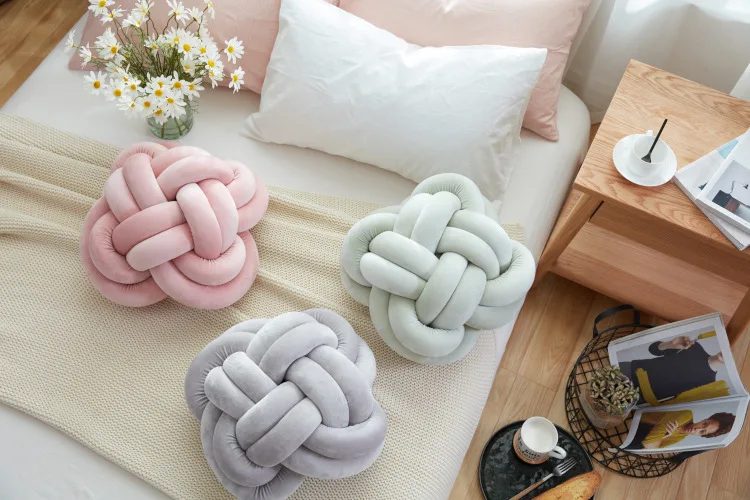 Knotted Soft Warm Cushion Nordic style decotative Cushion pillow Lovely Sofa and bed decoration soft hold pillow cushion
Knotted Soft Warm Cushion Nordic style decotative Cushion pillow Lovely Sofa and bed decoration soft hold pillow cushion