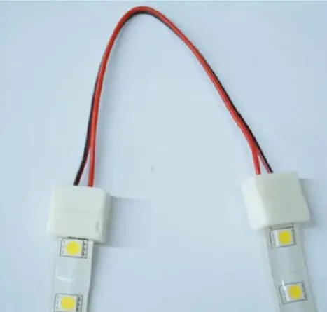 LED strip IP65 connectors with two side cable 8mm/10MM width single/RGB led strips 30-120leds/m
LED strip IP65 connectors with two side cable 8mm/10MM width single/RGB led strips 30-120leds/m