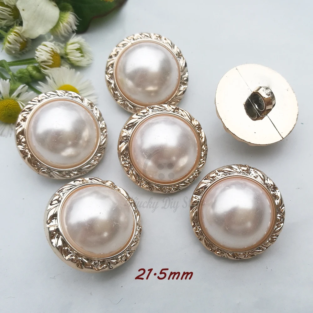 50pcs 21.5mm Shank gold edge pearl fashion coat buttons for sewing Basic pearl decorative accessories for craft
50pcs 21.5mm Shank gold edge pearl fashion coat buttons for sewing Basic pearl decorative accessories for craft