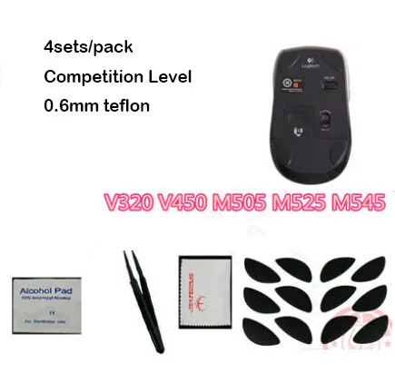 4sets/pack Hotline Games Mouseskate For Logitech V320 V450 M505 M525 M545 Competition Level 0.6mm Professional Mouse Feet
4sets/pack Hotline Games Mouseskate For Logitech V320 V450 M505 M525 M545 Competition Level 0.6mm Professional Mouse Feet