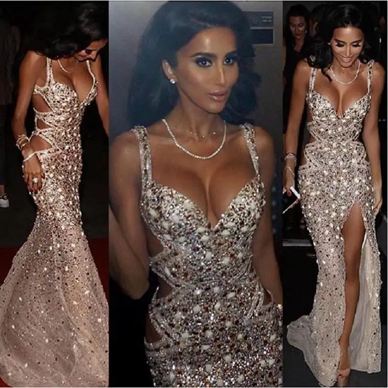 Sparkly Beaded Crystal Mermaid Prom Dresses 2021 Luxury Abiti Da Cerimonia Da Sera Side Split Formal Women Evening Gowns Party
Sparkly Beaded Crystal Mermaid Prom Dresses 2021 Luxury Abiti Da Cerimonia Da Sera Side Split Formal Women Evening Gowns Party