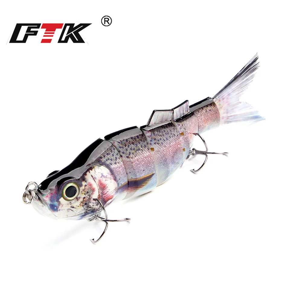 FTK 5Segments 54g/165mm Fishing Bass Lure Crankbait Swimbait Sinking Wobblers Multi Jointed with Treble Hook Fishing Tackle Isca
FTK 5Segments 54g/165mm Fishing Bass Lure Crankbait Swimbait Sinking Wobblers Multi Jointed with Treble Hook Fishing Tackle Isca