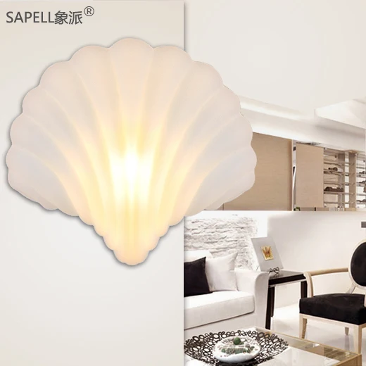 Glass Shell Wall lamp White Shell Wall lights Sconce Creative Light Wall Lamps Fixture E27 lamp holder 40W 110V 220V
Glass Shell Wall lamp White Shell Wall lights Sconce Creative Light Wall Lamps Fixture E27 lamp holder 40W 110V 220V
