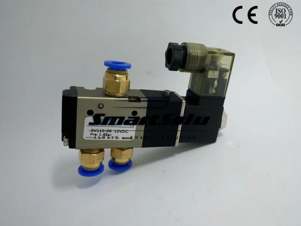 Бесплатная доставка Соленоидный клапан 3V110 06 порт 1/8 "BSP 220V AC 3/2 регулирующий с 3