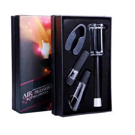 4-in-1 Air Pressure Bottle Opener Set / Wine Accessory Gift Set Wine Stopper+ Wine Corkscrew +Pourer+Cutting Paper Knife
4-in-1 Air Pressure Bottle Opener Set / Wine Accessory Gift Set Wine Stopper+ Wine Corkscrew +Pourer+Cutting Paper Knife