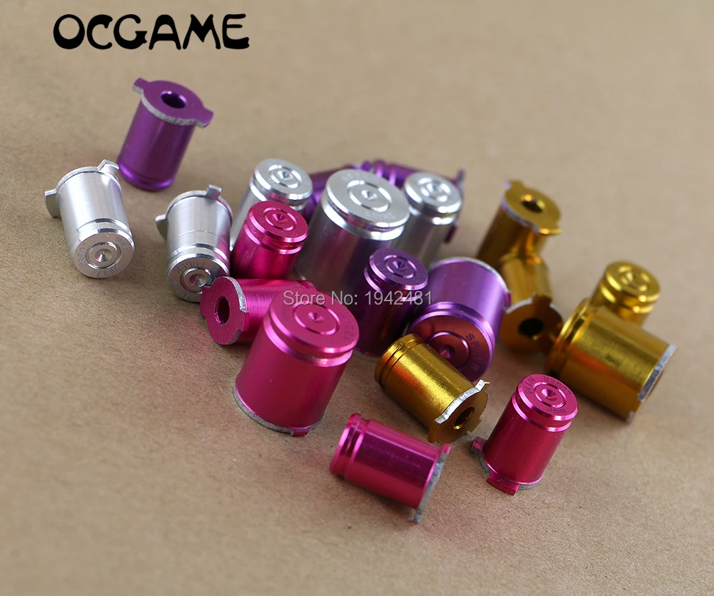 OCGAME 2 компл./лот металлические хромированные пули кнопки ABXY 9 мм латунный мод