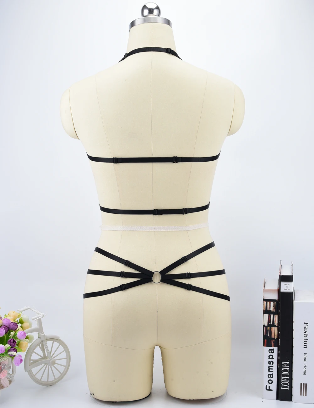Sexy Women Lingerie Gothic Halter Pentagram Body Harness Caged Bra Cupless Bra Crop Top Strappy Black Polyester Elastic
Sexy Women Lingerie Gothic Halter Pentagram Body Harness Caged Bra Cupless Bra Crop Top Strappy Black Polyester Elastic