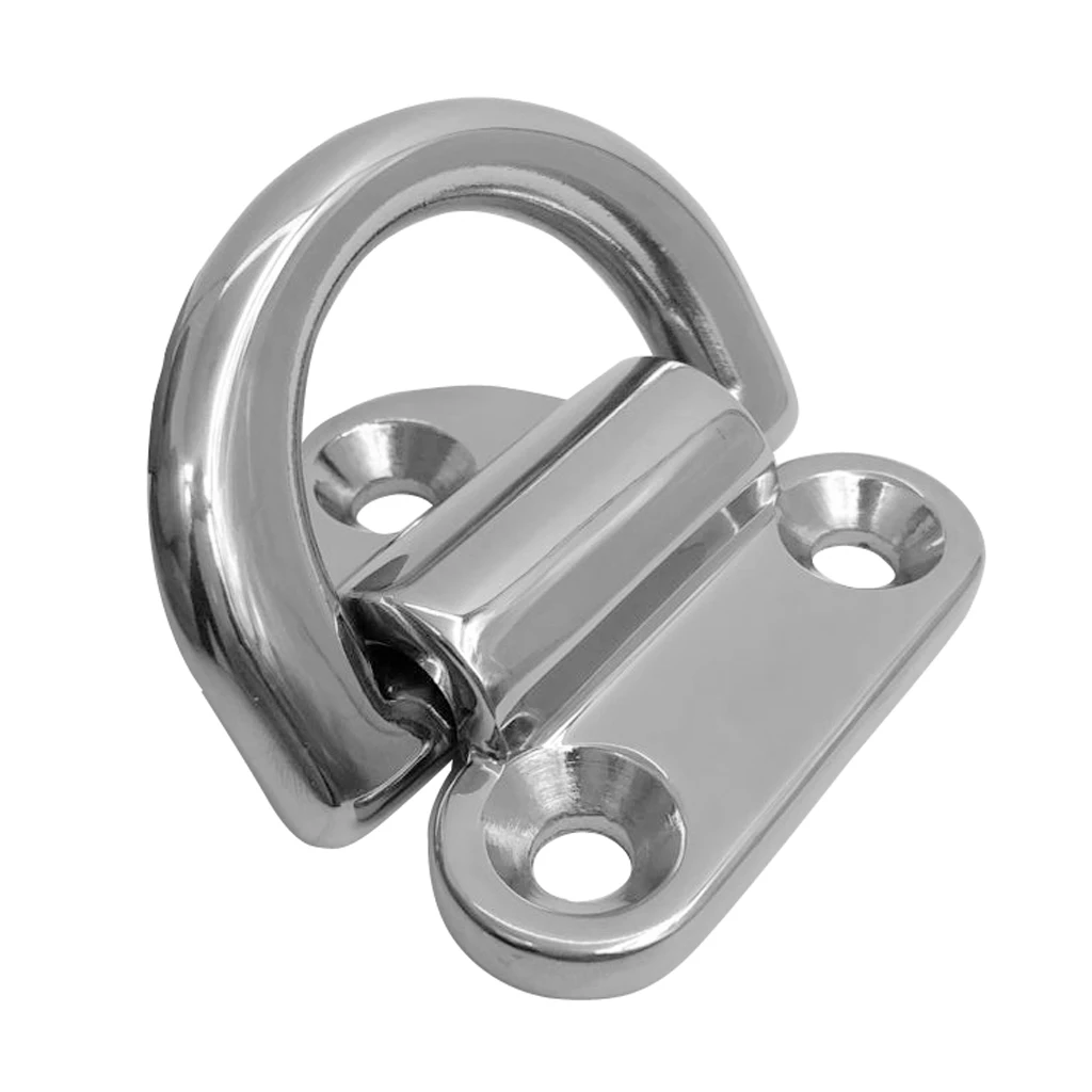 1 Pcs 1.7″x 1.6″ Mirror Polish 316 Stainless Steel Boat Folding Pad Eye Lashing D Ring Tie Down Cleat For Yacht RV Truck Etc
1 Pcs 1.7″x 1.6″ Mirror Polish 316 Stainless Steel Boat Folding Pad Eye Lashing D Ring Tie Down Cleat For Yacht RV Truck Etc