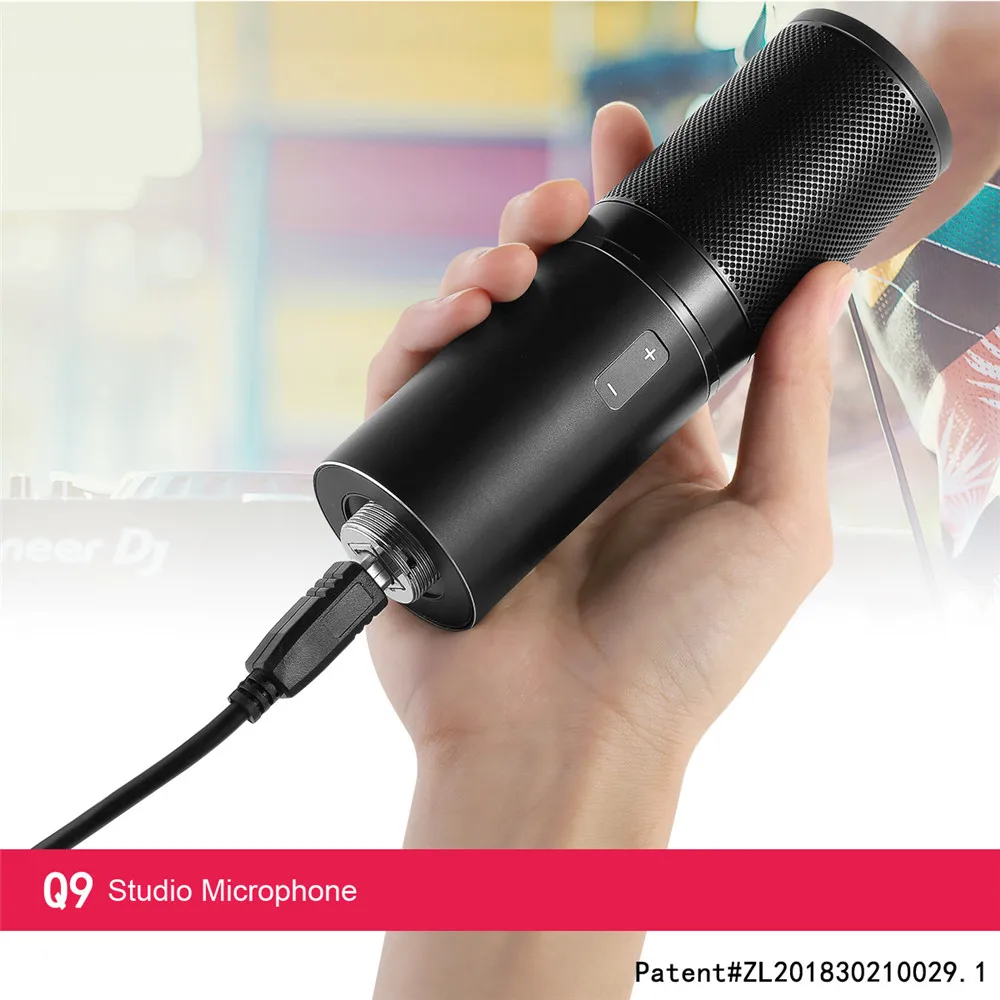 Professional Studio Capacitive Microphone with shock mount Stand Live Microphone
Professional Studio Capacitive Microphone with shock mount Stand Live Microphone