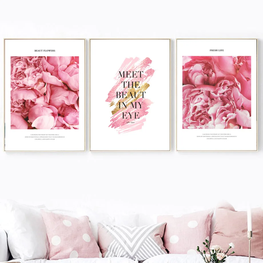 Pink Rose Peony Flower Quotes Landscape Wall Art Canvas Painting Nordic Posters And Prints Wall Pictures For Living Room Decor
Pink Rose Peony Flower Quotes Landscape Wall Art Canvas Painting Nordic Posters And Prints Wall Pictures For Living Room Decor