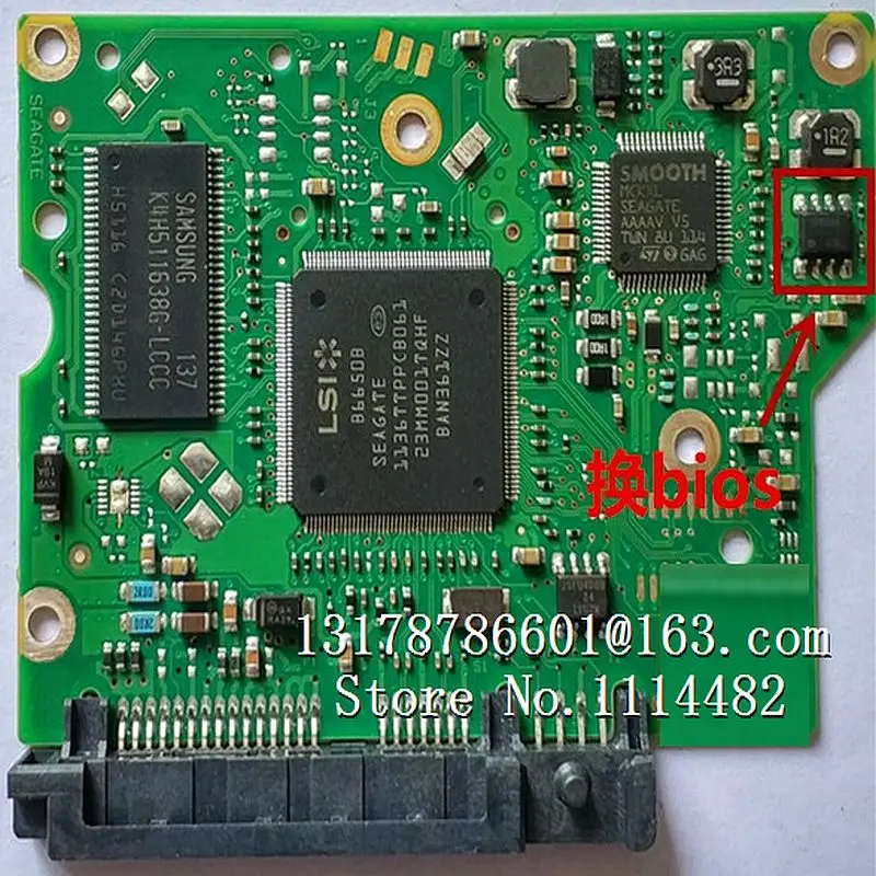 Детали жесткого диска PCB Материнская плата печатная 100617465 для Seagate 3 5 SATA hdd