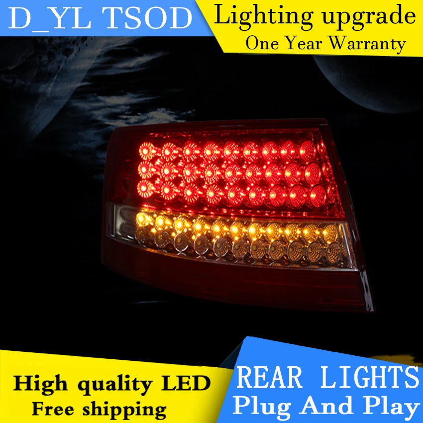 Аксессуары для стайлинга автомобилей Audi A6L, светодиодный задсветильник s 2005-2008 A6L, задний фонарь DRL + тормоз + парковка + сигнал 
Аксессуары для стайлинга автомобилей Audi A6L, светодиодный задсветильник s 2005-2008 A6L, задний фонарь DRL + тормоз + парковка + сигнал