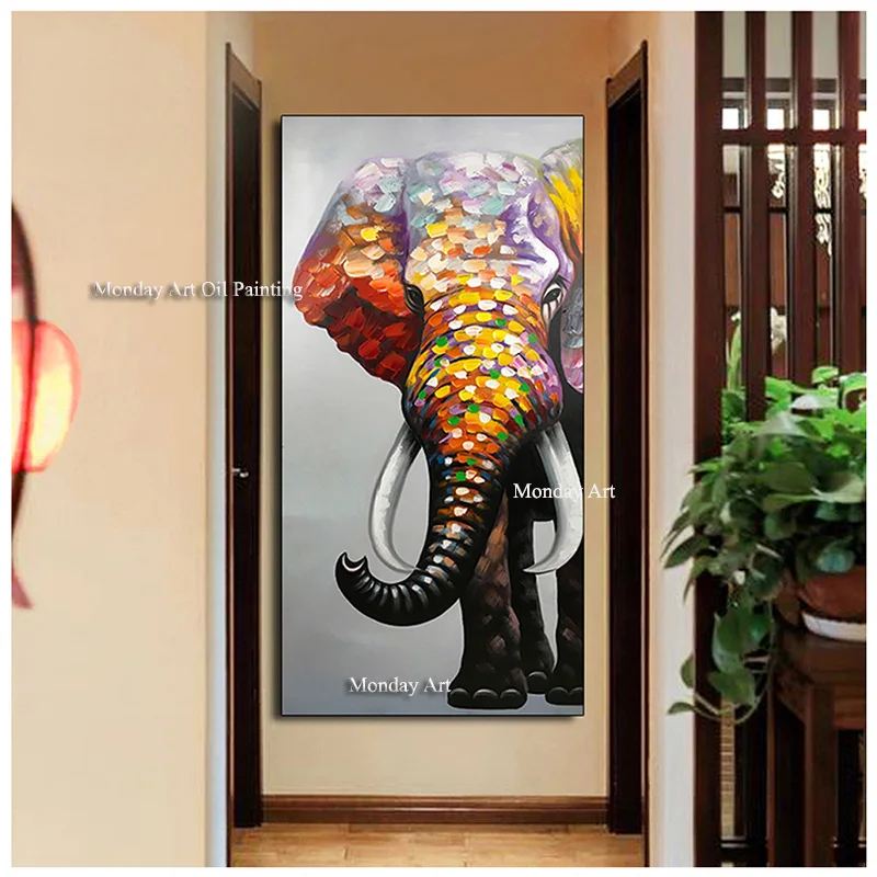 Profrossional aritist high quality Handpainted Elephant oil painting Wall Art animal Pictures On Canvas Home Decor For Bedroom
Profrossional aritist high quality Handpainted Elephant oil painting Wall Art animal Pictures On Canvas Home Decor For Bedroom