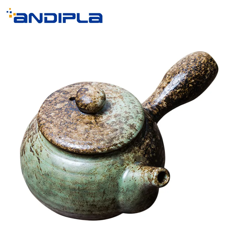 170ml Vintage Teapot Handwork Ceramic Coarse Pottery Handle Pot Tea Ceremony Water Kettle Tea Pots Teaware Drinkware Decoration
170ml Vintage Teapot Handwork Ceramic Coarse Pottery Handle Pot Tea Ceremony Water Kettle Tea Pots Teaware Drinkware Decoration