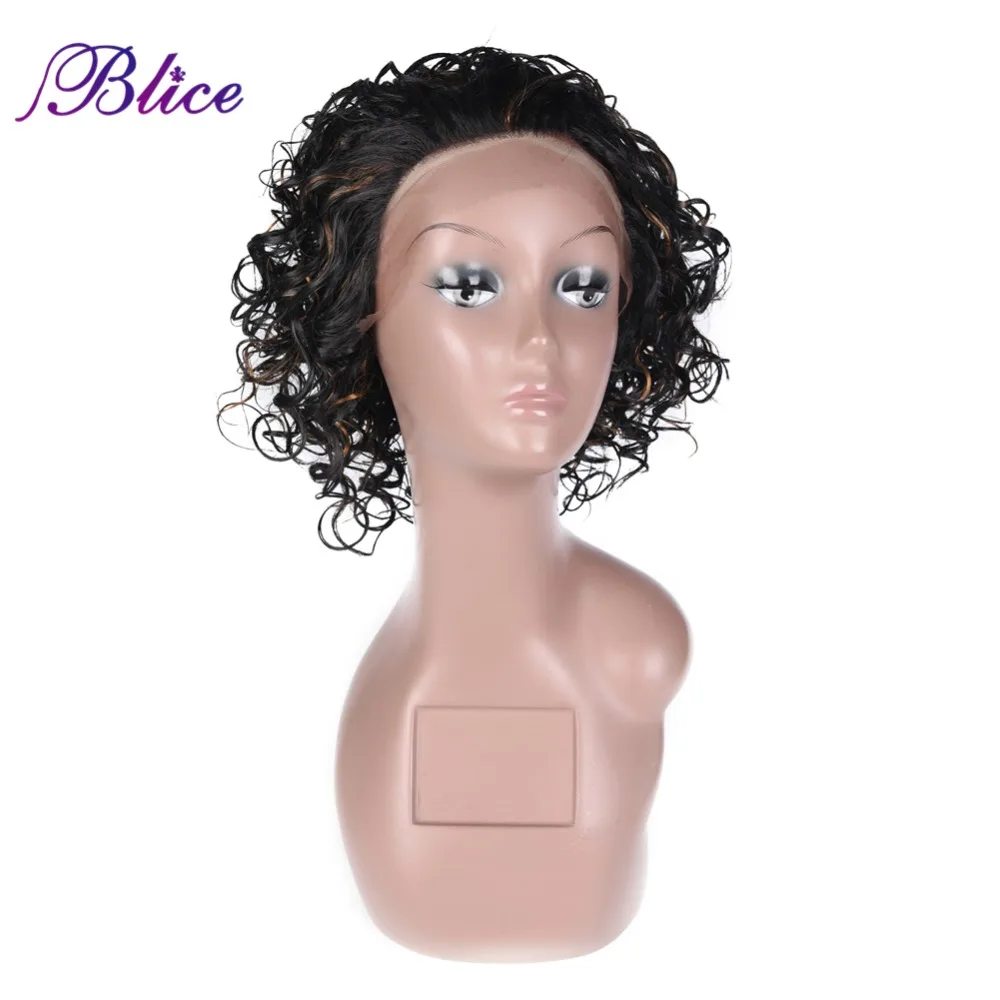 Blice Short Curly Wave Synthetic Hair Wig Ombre Piano Color 1B/27 Wig Heat Resistant fiber Glueless Lace Front Wigs
Blice Short Curly Wave Synthetic Hair Wig Ombre Piano Color 1B/27 Wig Heat Resistant fiber Glueless Lace Front Wigs