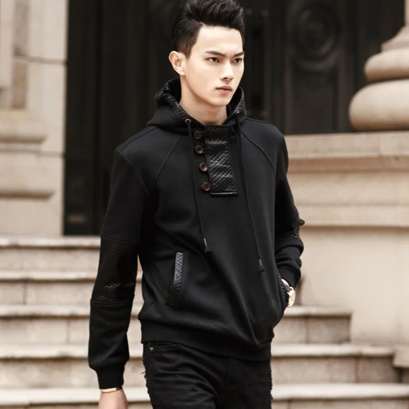 2016 Autumn New Casual Hooded Trainingspak Mannen Slim Fit All Match Hoodie Black
2016 Autumn New Casual Hooded Trainingspak Mannen Slim Fit All Match Hoodie Black