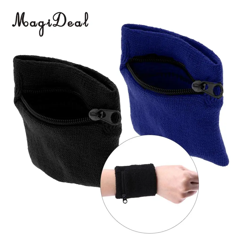 MagiDeal 2Pcs Zipper Sports Soft Wristband Gym Fitness Wrist Support Straps Wraps Running Sweatband Arm Band Bag with Pocket
MagiDeal 2Pcs Zipper Sports Soft Wristband Gym Fitness Wrist Support Straps Wraps Running Sweatband Arm Band Bag with Pocket