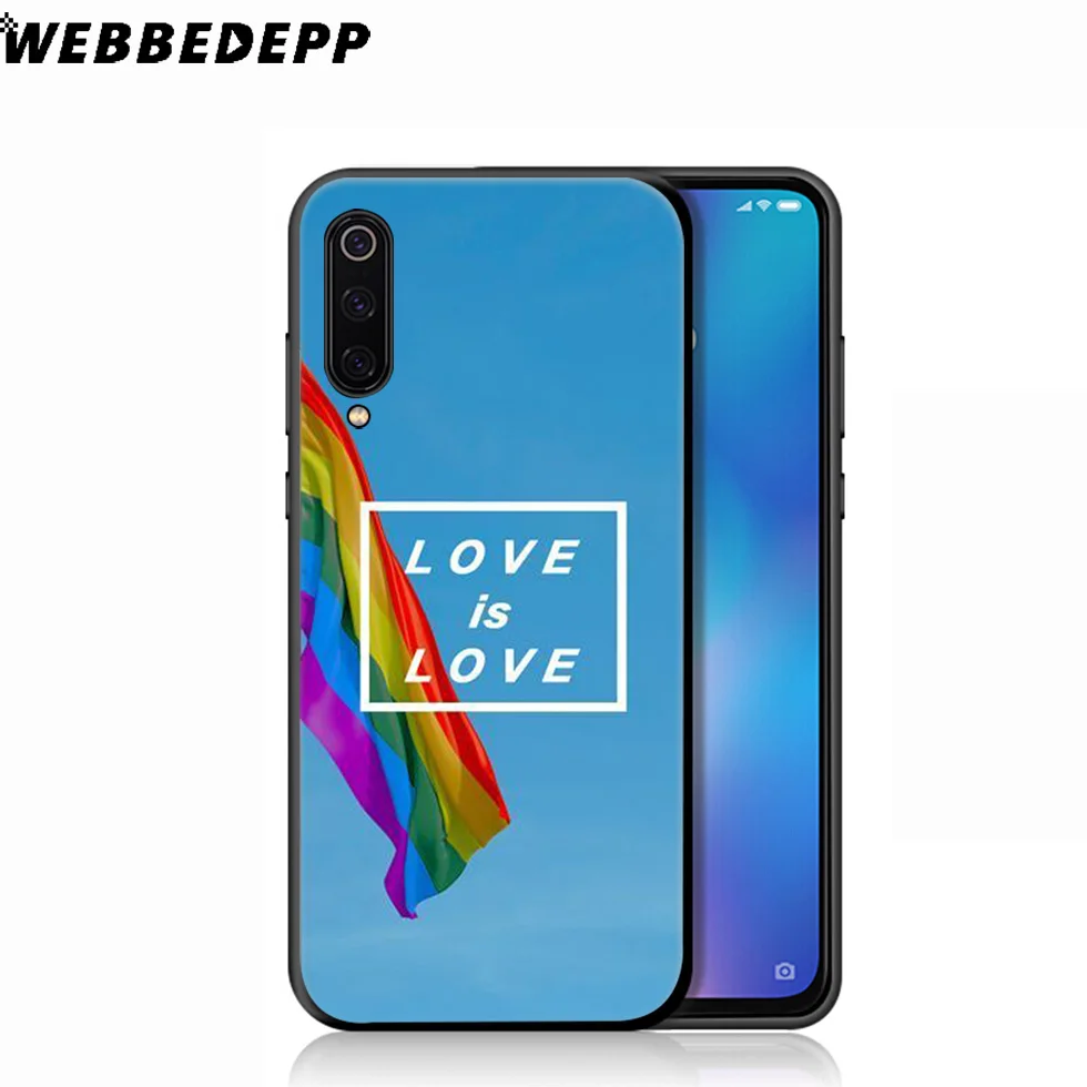 WEBBEDEPP Love Is LGBT Rainbow Soft Case for Xiaomi Mi 9T 9 8 SE 6 A1 A2 A3 Lite MiA1 MiA2 MiA3 F1 MAX 3 Mi8 CC9E CC9 |