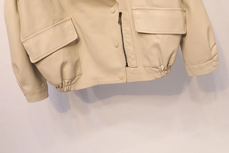 New European and American style super fashion Handsome loosen Motorcycle jacket with big pockets outerwear for women
New European and American style super fashion Handsome loosen Motorcycle jacket with big pockets outerwear for women