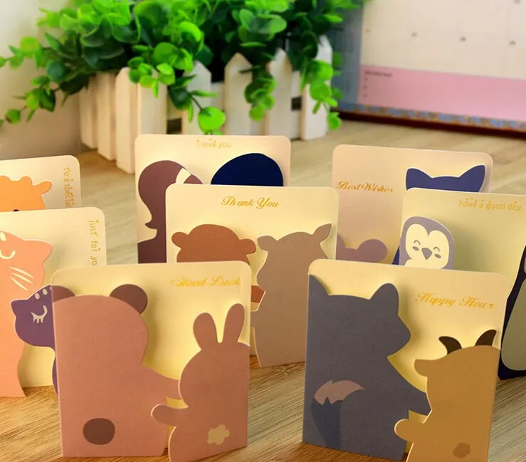 Free ship!lot=80pc!Creative Sweet little animal cards paper greeting cards / small Festival holiday cards with paper envelope
Free ship!lot=80pc!Creative Sweet little animal cards paper greeting cards / small Festival holiday cards with paper envelope