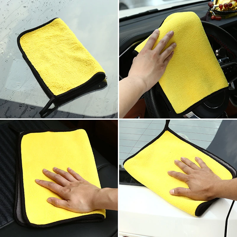 1pc New Cloth Hemming Yellow Gray Car Cleaning Towel Wiping 30*30cm Double Sided Car Care High Density Soft Coral Velvet
1pc New Cloth Hemming Yellow Gray Car Cleaning Towel Wiping 30*30cm Double Sided Car Care High Density Soft Coral Velvet