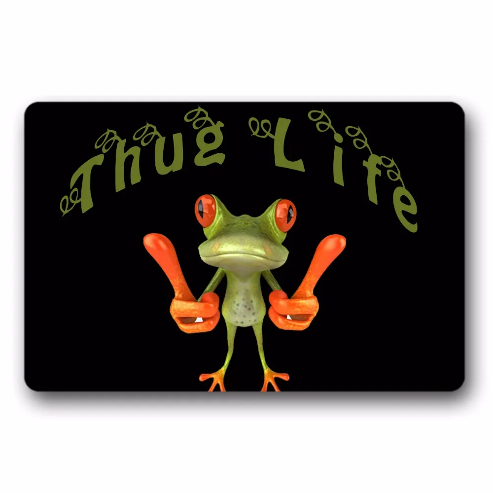 Коврик для входа, нескользящий коврик для двери Thug Life Frog, напольный резиновый коврик для помещений, нетканый, 15,7x23,6 Дюймов
Коврик для входа, нескользящий коврик для двери Thug Life Frog, напольный резиновый коврик для помещений, нетканый, 15,7x23,6 Дюймов