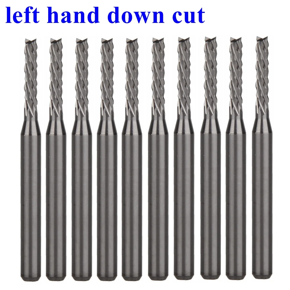 10Pcs 3.175x2.0x10.5mm left hand down cut Corn Teeth Bit PCB Mill Cutter End Mill
10Pcs 3.175x2.0x10.5mm left hand down cut Corn Teeth Bit PCB Mill Cutter End Mill