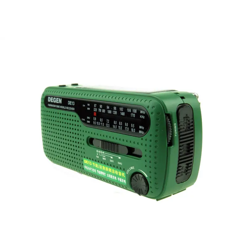 Радиоприемник на солнечной батарее DEGEN DE13 FM AM SW A0798A | Электроника
