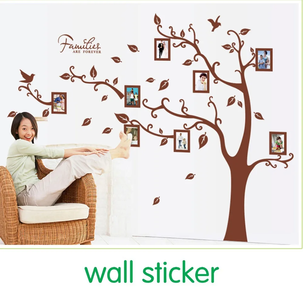 Free shipping Finished Brown Family Photo Frame Record Forever Memory Original PVC Creative Hot Selling Wall Decals
Free shipping Finished Brown Family Photo Frame Record Forever Memory Original PVC Creative Hot Selling Wall Decals