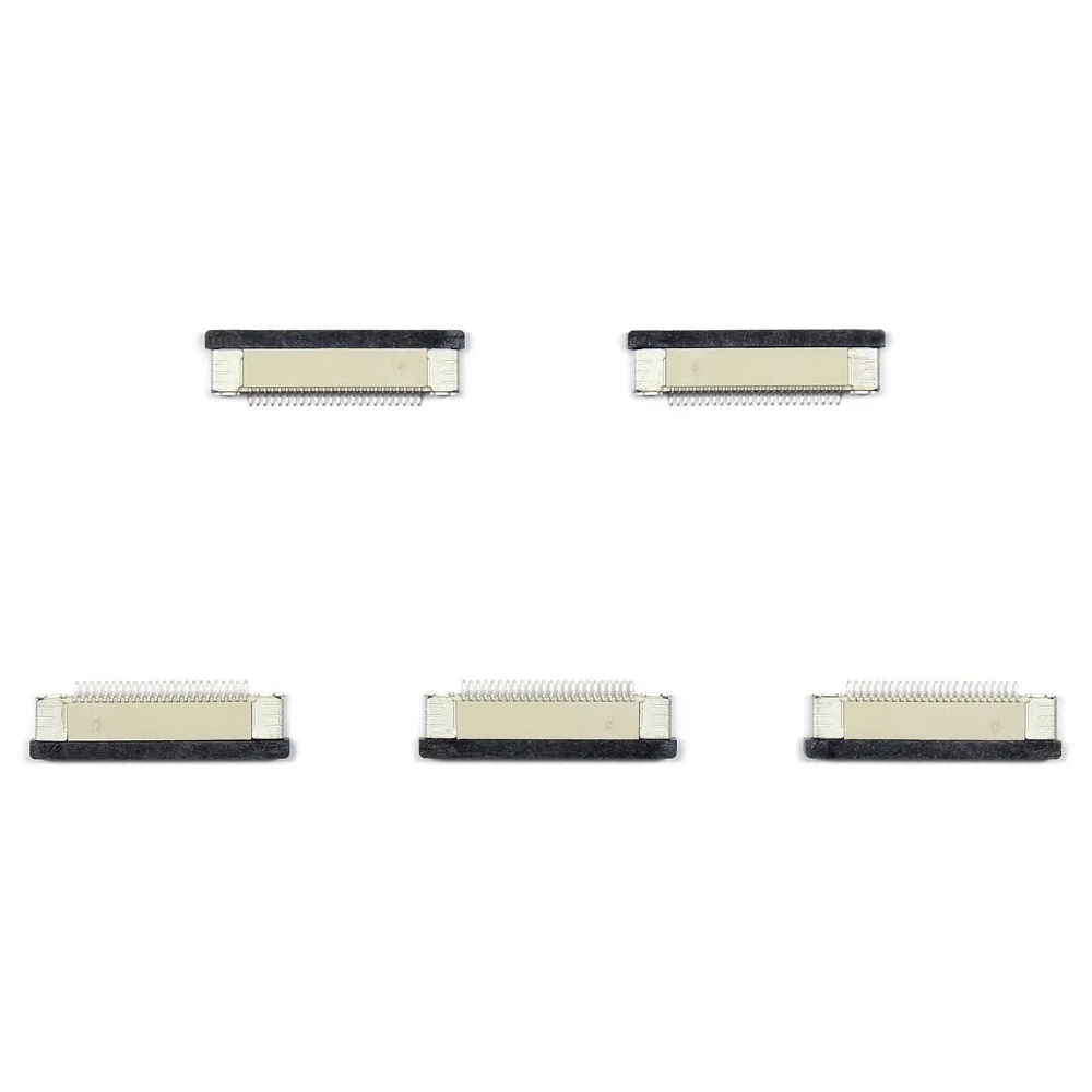 5Pcs 24 Pin 0.5mm 1mm Pitch FFC/FPC Flexible Flat Cable ZIF Connector Bottom Contact
5Pcs 24 Pin 0.5mm 1mm Pitch FFC/FPC Flexible Flat Cable ZIF Connector Bottom Contact