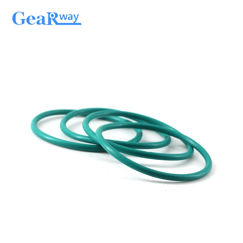 

Gearway 2mm thickness O Ring Seal Green FKM O Ring Sealing Gasket 41/42/43/44/58/59/60mm OD Fluorine Rubber O Type Ring