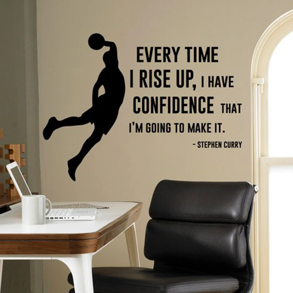 Every Time I Have Confidence Wall Decal Stephen Curry Quote Vinyl Sticker Home Decor Basketball Player Wall Art Mural H451
Every Time I Have Confidence Wall Decal Stephen Curry Quote Vinyl Sticker Home Decor Basketball Player Wall Art Mural H451