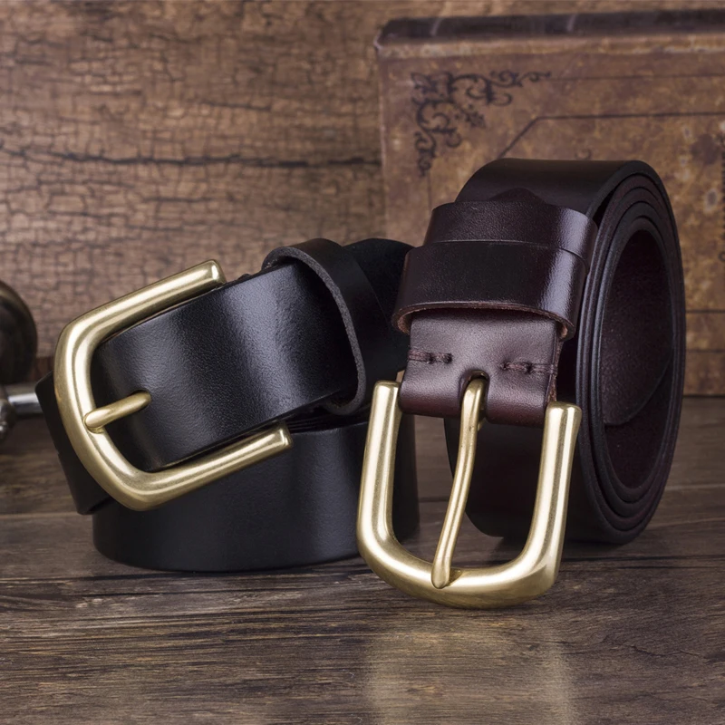 Luxury Brand Designer Belt Men High Quality First Laye Cow Genuine Leather Belt For man Copper Buckle Trouser Strap Dropshipping
Luxury Brand Designer Belt Men High Quality First Laye Cow Genuine Leather Belt For man Copper Buckle Trouser Strap Dropshipping