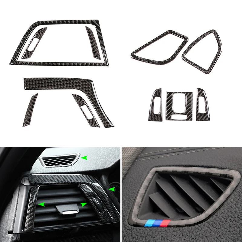 Real Carbon Fiber Car Interior Center / Side Air Conditioning Air Outlet Vent Cover Trim For BMW 3 4 Series F30 F32 2013-2018
Real Carbon Fiber Car Interior Center / Side Air Conditioning Air Outlet Vent Cover Trim For BMW 3 4 Series F30 F32 2013-2018