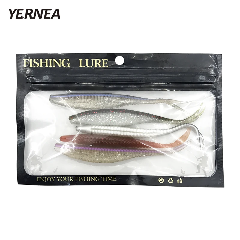 Yernea 5pcs/lot 6.9 g 13 cm 5 Color Optional Two-color Soft Bait Fishing Lure Manual Silicone Imitation Bionic Road Sub Lure
Yernea 5pcs/lot 6.9 g 13 cm 5 Color Optional Two-color Soft Bait Fishing Lure Manual Silicone Imitation Bionic Road Sub Lure
