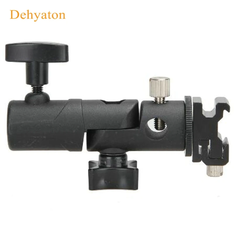 New Swivel Flash hot shoe umbrella holder Mount Adapter for studio light stand bracket type E with 1/4" to 3/8" Screw Mount
New Swivel Flash hot shoe umbrella holder Mount Adapter for studio light stand bracket type E with 1/4" to 3/8" Screw Mount