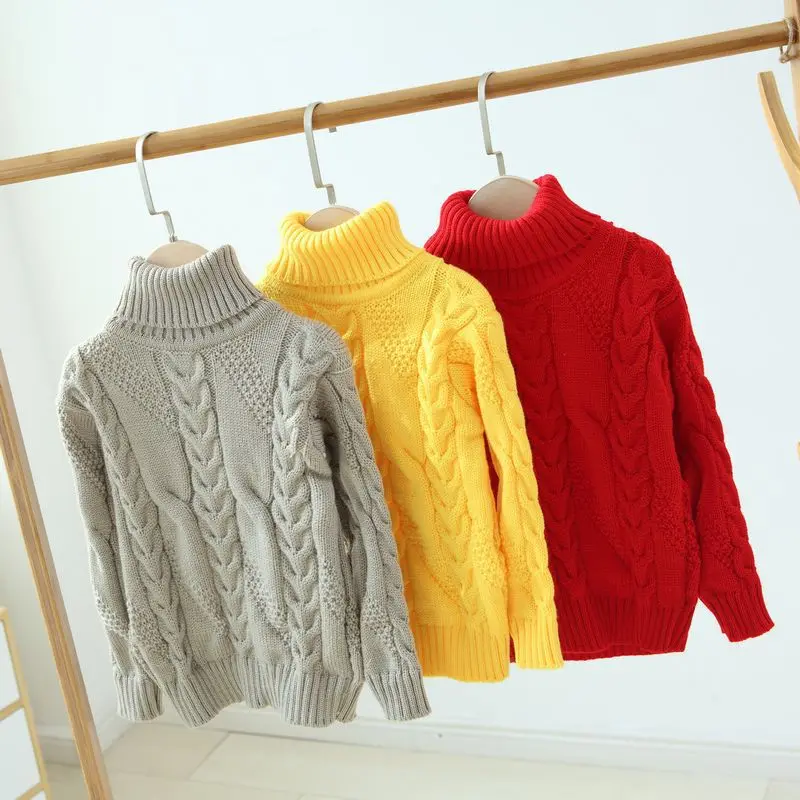 New Kids' Sweaters Autumn and Winter Children Girls' High-collar Knitted Boys' Warm Babies' Sweaters
New Kids' Sweaters Autumn and Winter Children Girls' High-collar Knitted Boys' Warm Babies' Sweaters