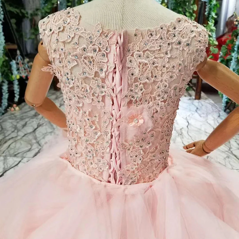 Crystals Beads Pink Flower Girl Dresses For Weddings O-neck Sleeveless Ball Gown Lace Pageant Dresses Puffy Communion Dresses
Crystals Beads Pink Flower Girl Dresses For Weddings O-neck Sleeveless Ball Gown Lace Pageant Dresses Puffy Communion Dresses
