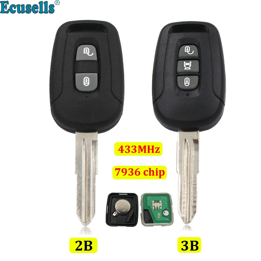 2 Buttons 3 buttons Remote Key fob 433MHZ with ID46 PCF7936 Chip for Chevrolet Captiva UNCUT CE0682
2 Buttons 3 buttons Remote Key fob 433MHZ with ID46 PCF7936 Chip for Chevrolet Captiva UNCUT CE0682